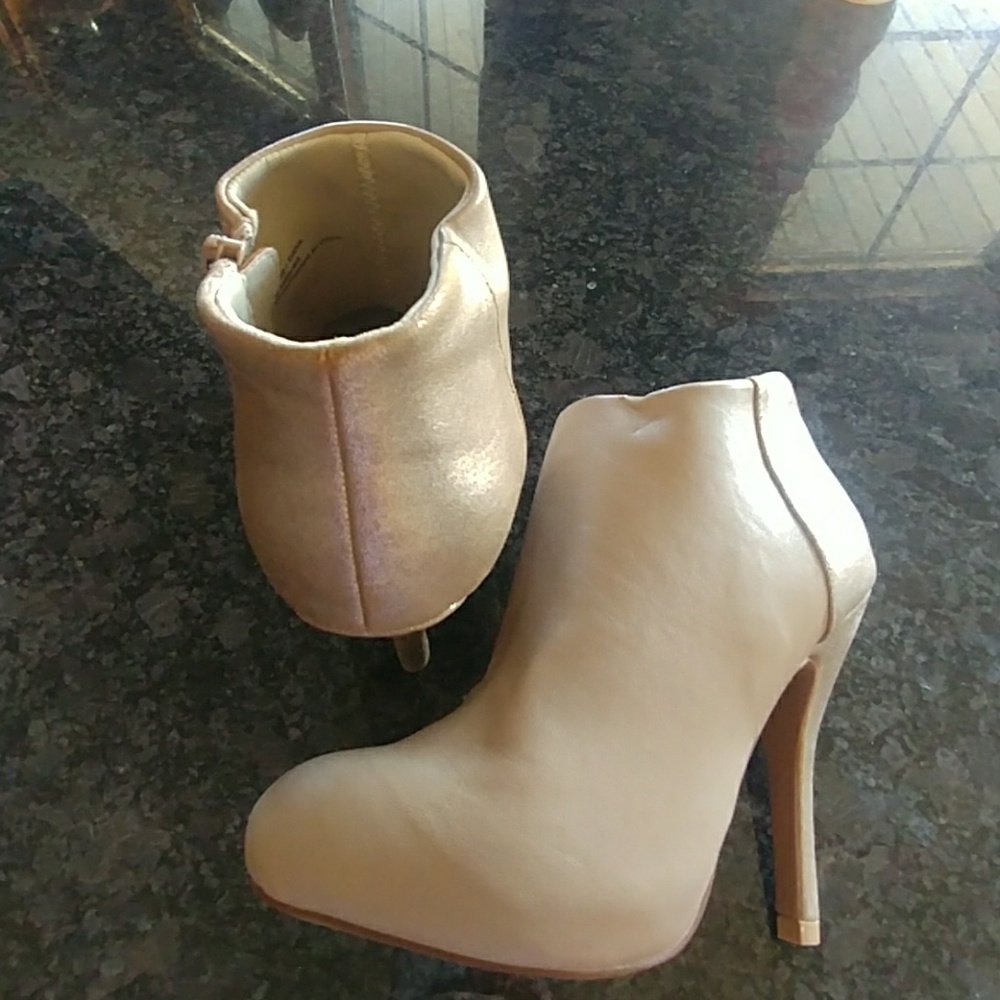 Tan booties